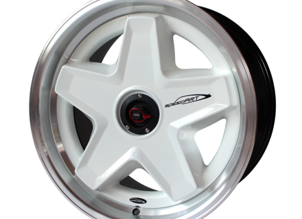 Speedart 18" ATS-stijl 3-delig wiel en hoes Achter 11x18" Wit. Porsche 964 / 993 / 996 / 997.1